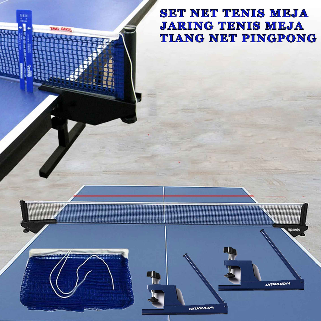 Jaring Tenis Meja * Set Net Tenis Meja * Tiang Net Pingpong