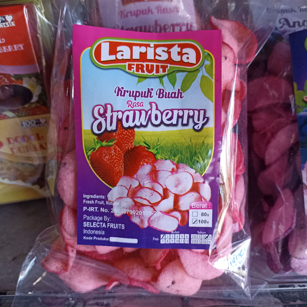 

Kerupuk Buah Strawberry