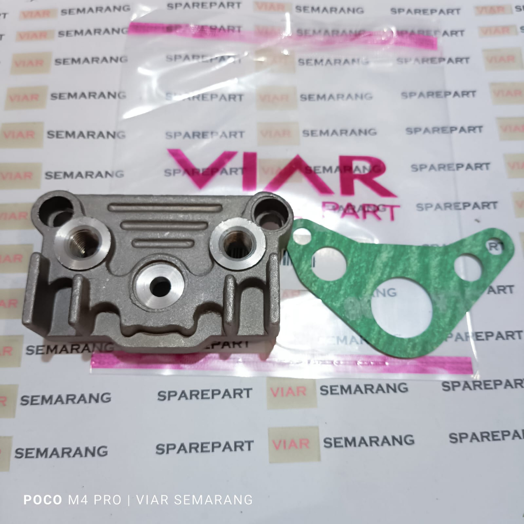 Adaptor oil coller viar cross x 150 sf / cover head motor bebek