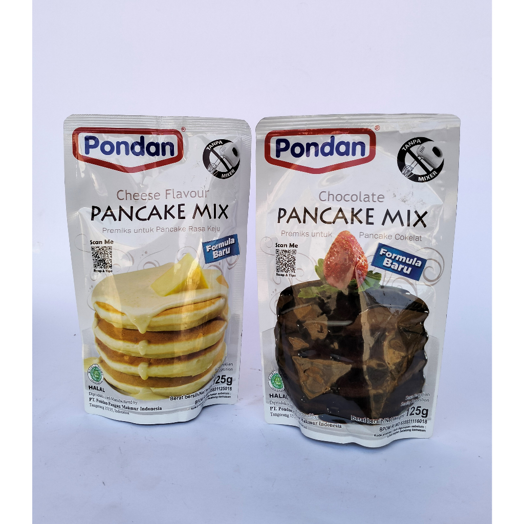 

Pondan Pancake Mix 125gr Original Cheese Chocolate Pondan Tepung Pancake