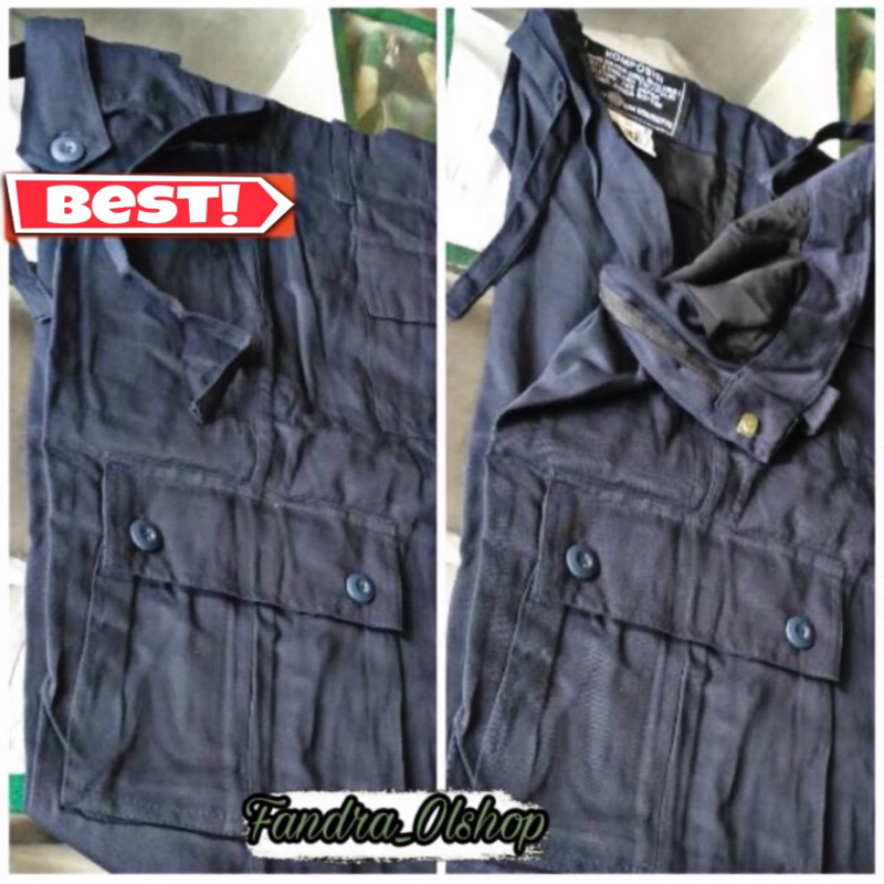 PDL Biru Satpam Celana PDL Biru Satpam Security Model Standar Bahan Tebal Nyaman Satpam Security Mer