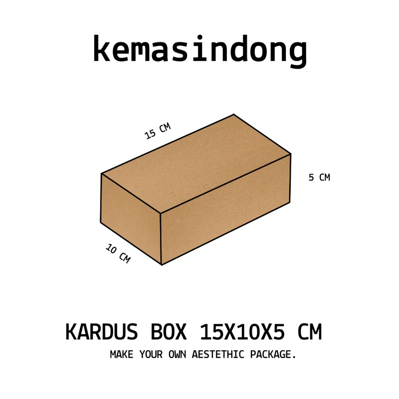 

KEMASINDONG BOX/KARDUS POLOS 15x10x5 CM