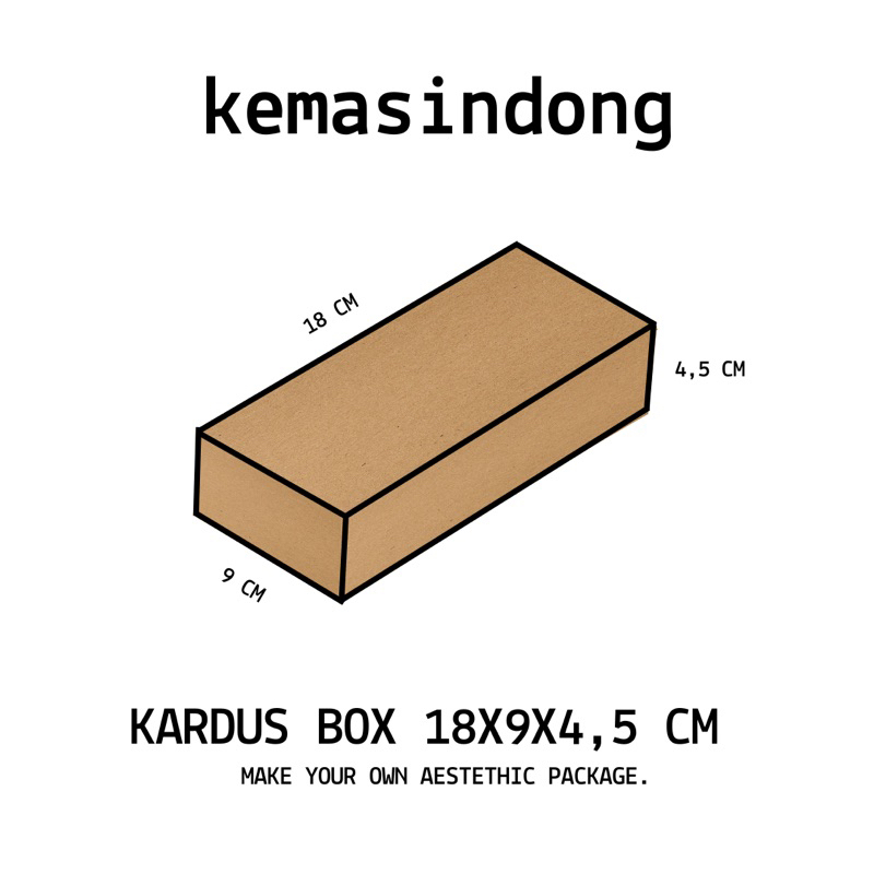 

KEMASINDONG KARDUS/HAMPERS/BOX 18 x 9 x 4.5 CM