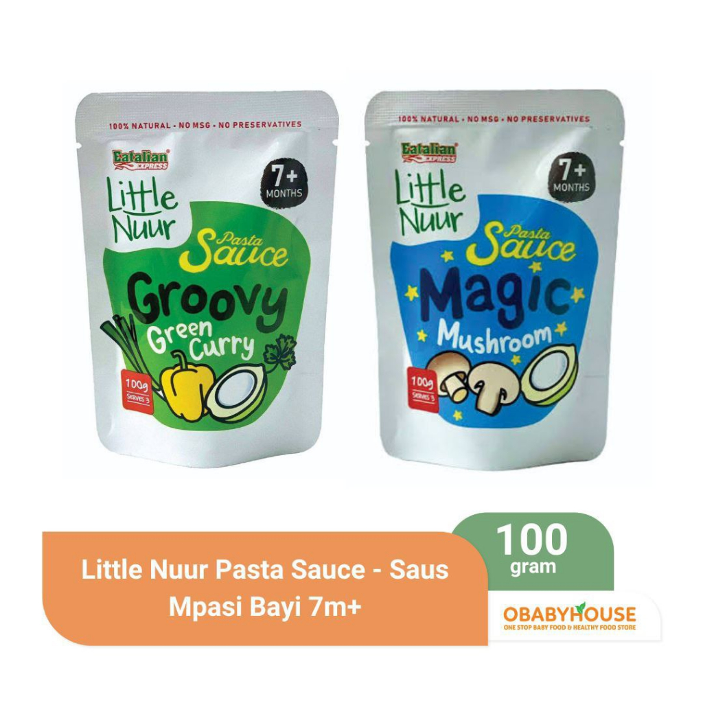 

Little Nuur Pasta Sauce - Saus Mpasi Bayi 7m+ 100 gr (Exp Feb - Mei 2025)