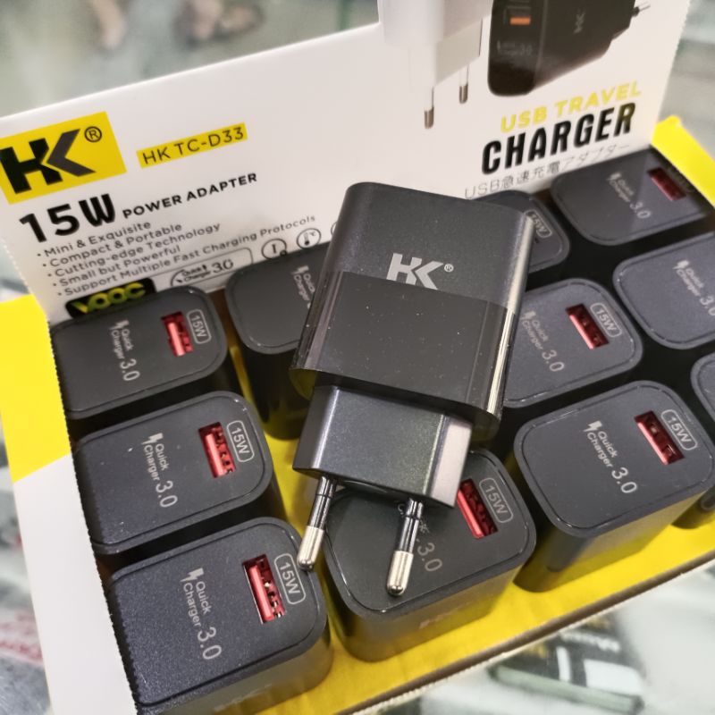 adaptor Charger HK 15watt Quickcharger 3.0