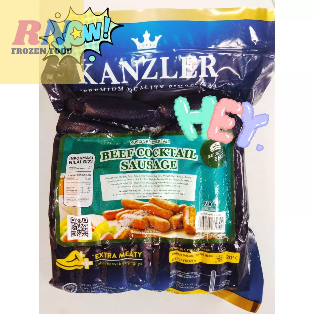 

Kanzler Sosis Beef Cocktail 500 gr II Sosis Viral II Sosis Sapi