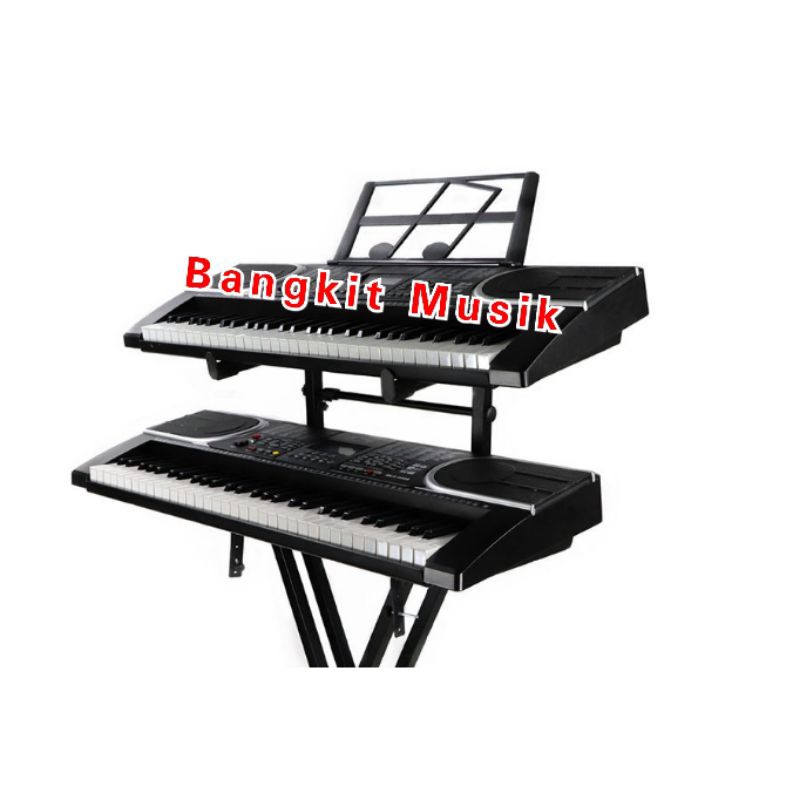 STAND KEYBOARD SUSUN DOBEL 2 TINGKAT STAND KEYBOARD DUA SUSUN DOUBLE