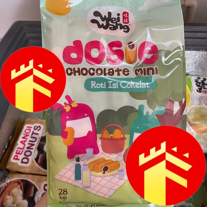 

WEIWANG DOSIE MINI COKLAT 28 PCS WEI WANG ROTI ISI COKLAT MINI 28 PCS DOSIE CHOCOLATE MINI