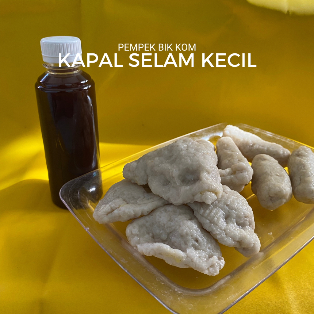 Empek-empek Kapal Selam Kecil Isi Telur Pempek Asli Ikan Murah Palembang Cuko Enak Pedas