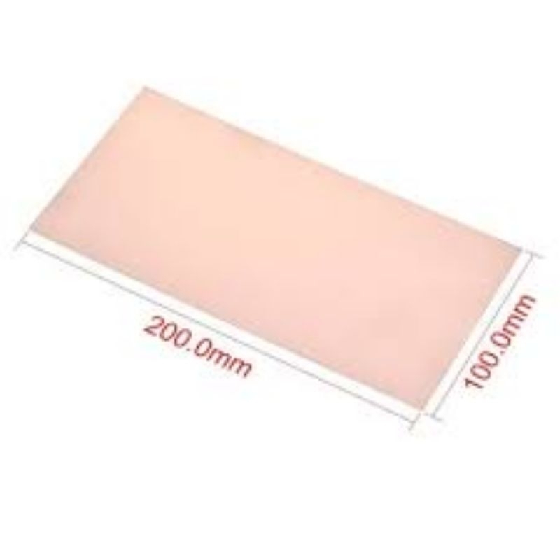 PCB Polos Fiber Putih 10cm × 20,5cm