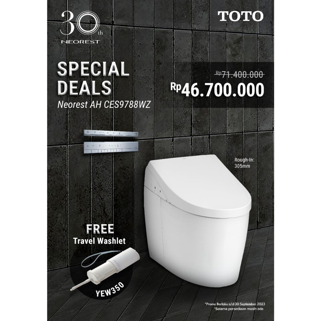 PROMO Smart Closet TOTO Neorest CES9788WZ / Closet Sensor TOTO