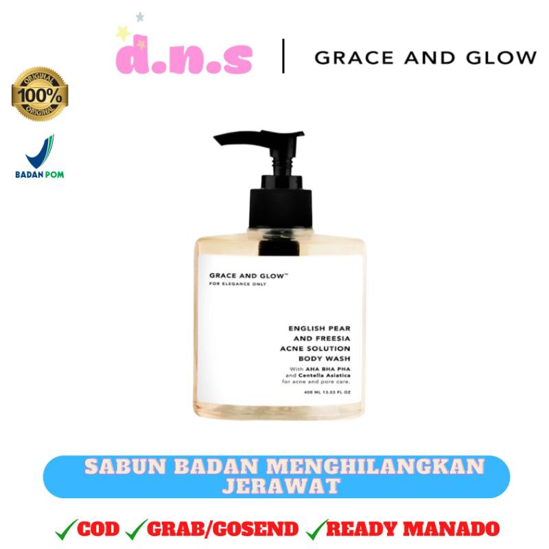 MANADO GRACE AND GLOW ENGLISH PEAR BODY WASH ACNE SOLUTION
