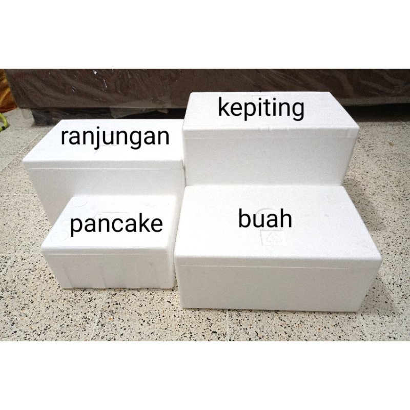 styrofoam box es gabus styrofoam / box ikan makanan minuman / box busa