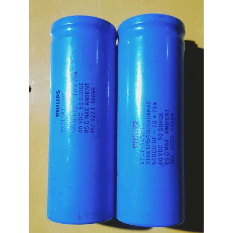 ELCO 40VDC 54000UF T 14.5CM D5CM BEKAS