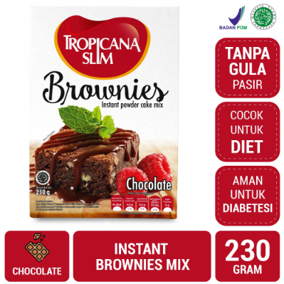 

Tropicana Slim Brownies Instan Cake Mix - Box 230 g ( Tepung Premix )