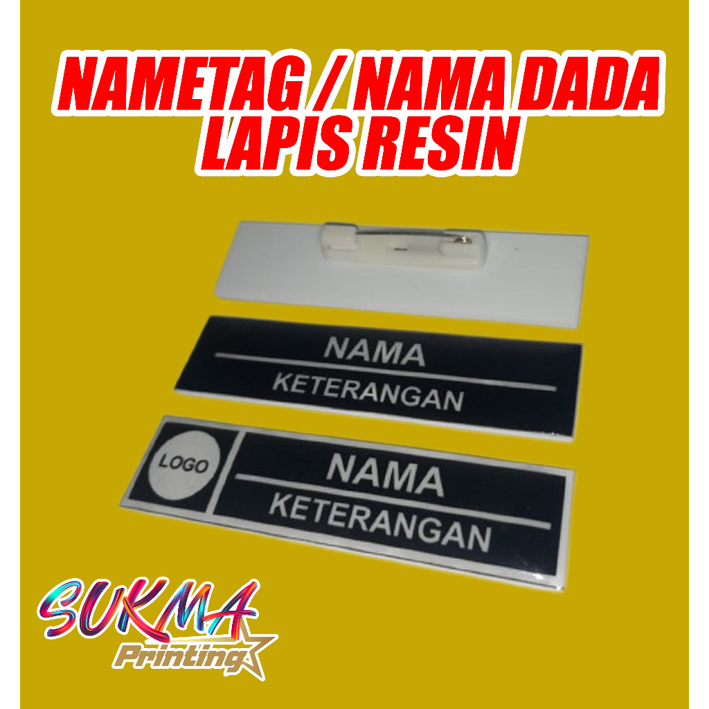 

Name tag Dada Akrilik Peniti / Nama Dada Akrilik /satuan