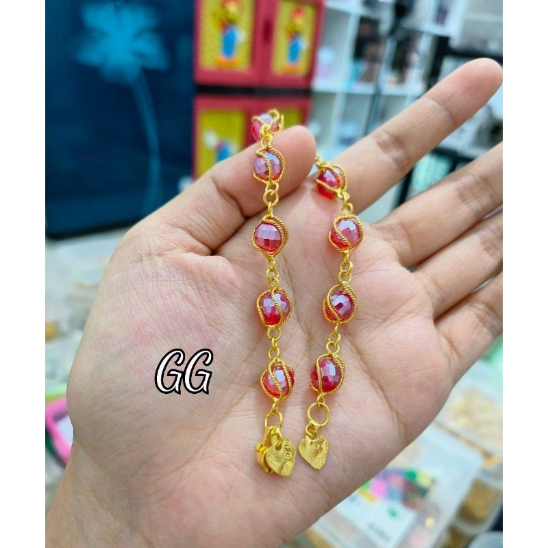 GELANG LAPIS MAS 24 KARAT GELANG PALOMA KRISTAL