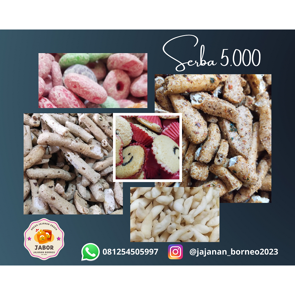 

Aneka Jajanan / Snack Makanan Ringan Serba 5000