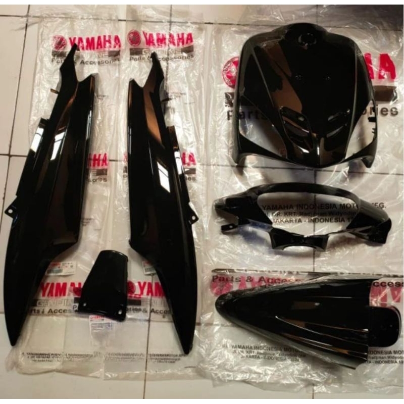 Body Mio Sporty hitam original bodi alus Mio sporty hitam ori