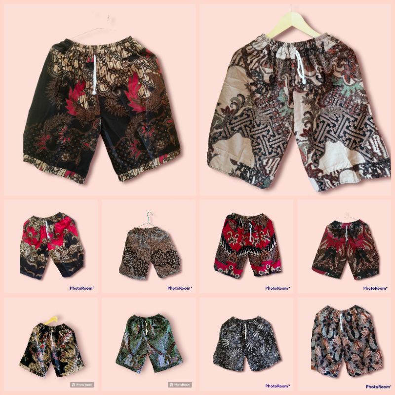 celana pendek/celana pendek batik/celana wanita/celana pria/kolor batik/celana batik jumbo/pakaian b