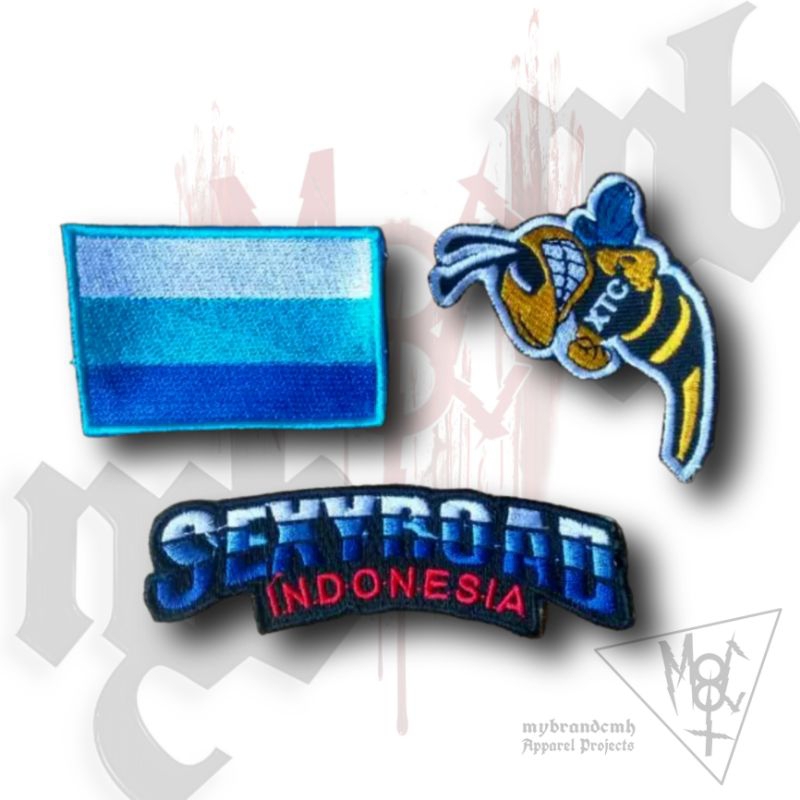 Patch bordir emblem sexyroad xtc sexy road 1paket