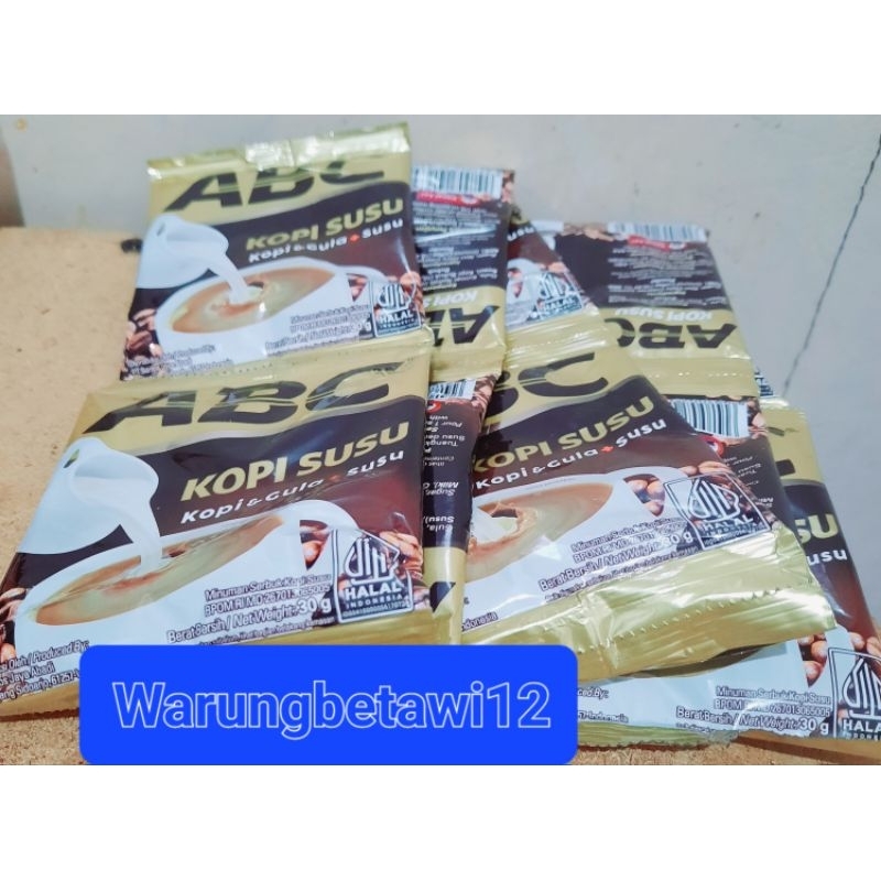 

ABC KOPI SUSU 1 RENCENG ISI 10 SACHET