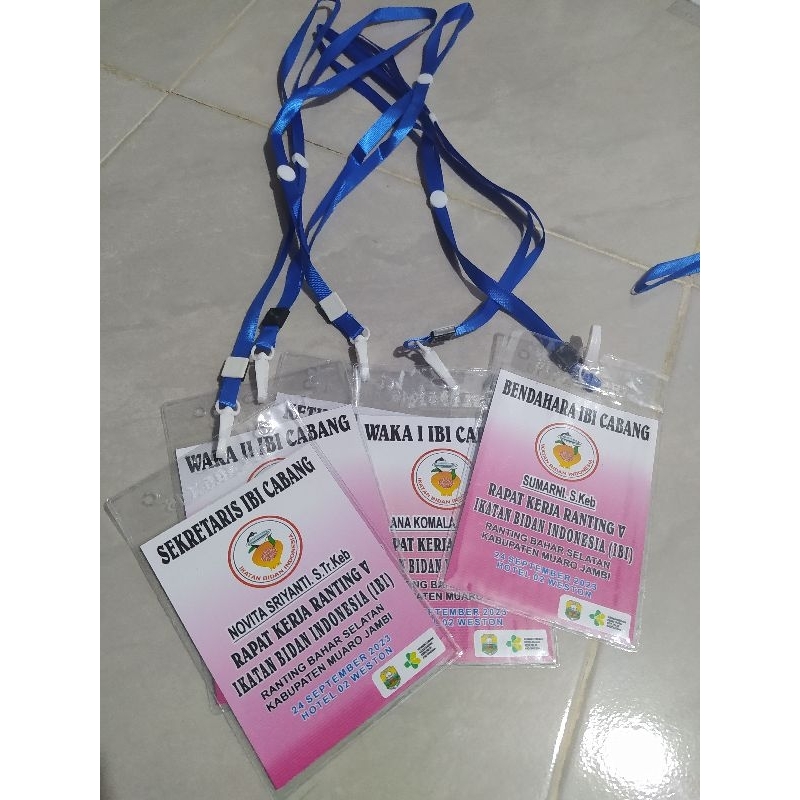 

name tag 1 set panitia custom