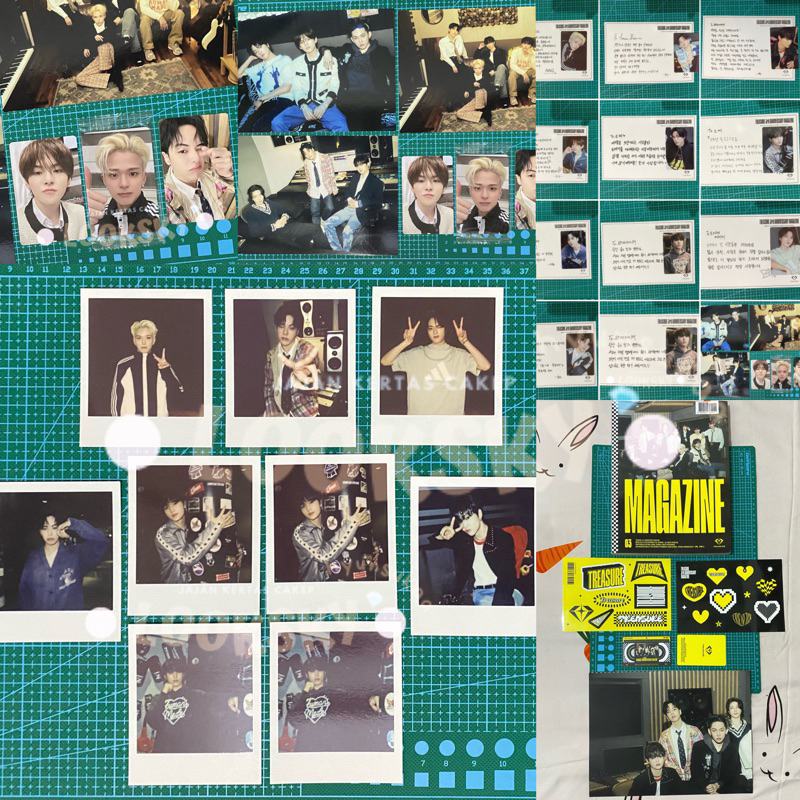 (READY STOCK INA) TREASURE Official Magazine 3rd Anniversary polaroid pob rpc postcard