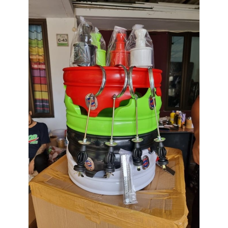 TEBOK LOVE BIRD EBOD JAYA PVC WARNA//AKSESORIS