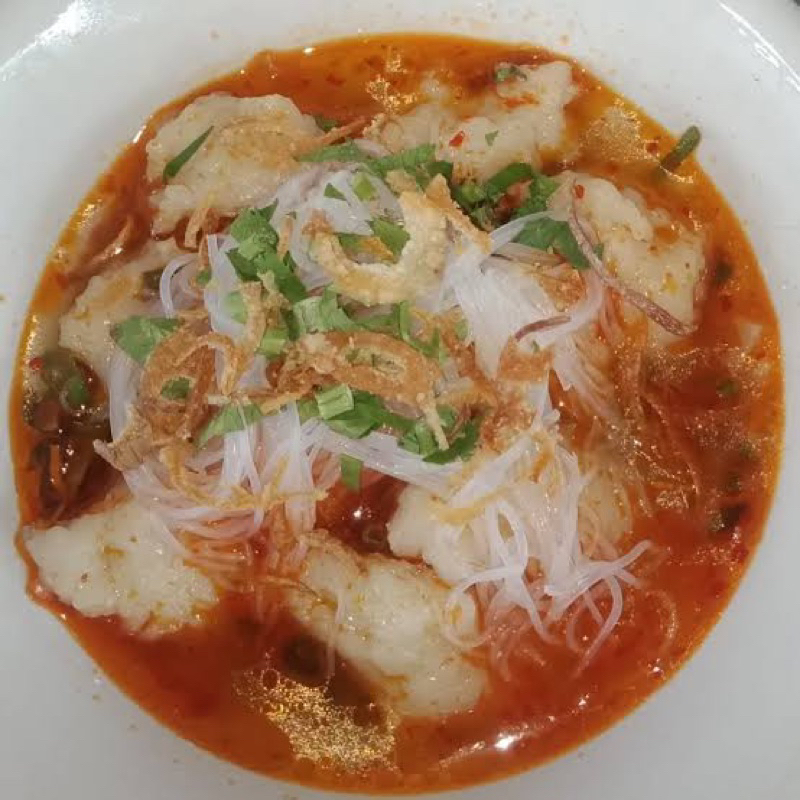 

Tekwan kuah merah instan asli palembang