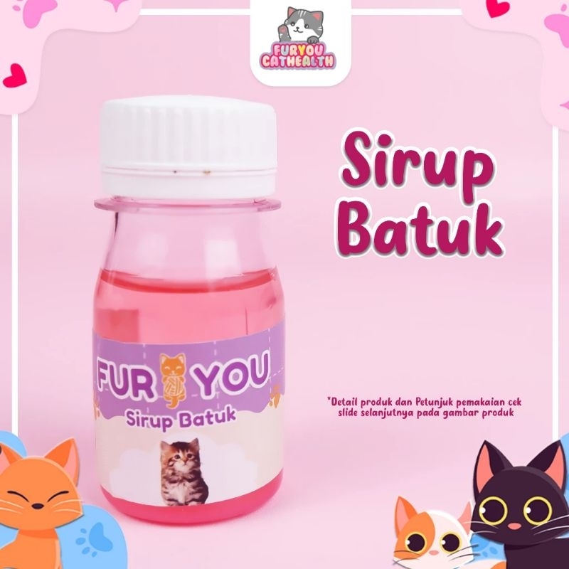FUR YOU Sirup Batuk Kucing Obat Batuk Kucing Batuk Berdahak Batuk Kering Ampuh