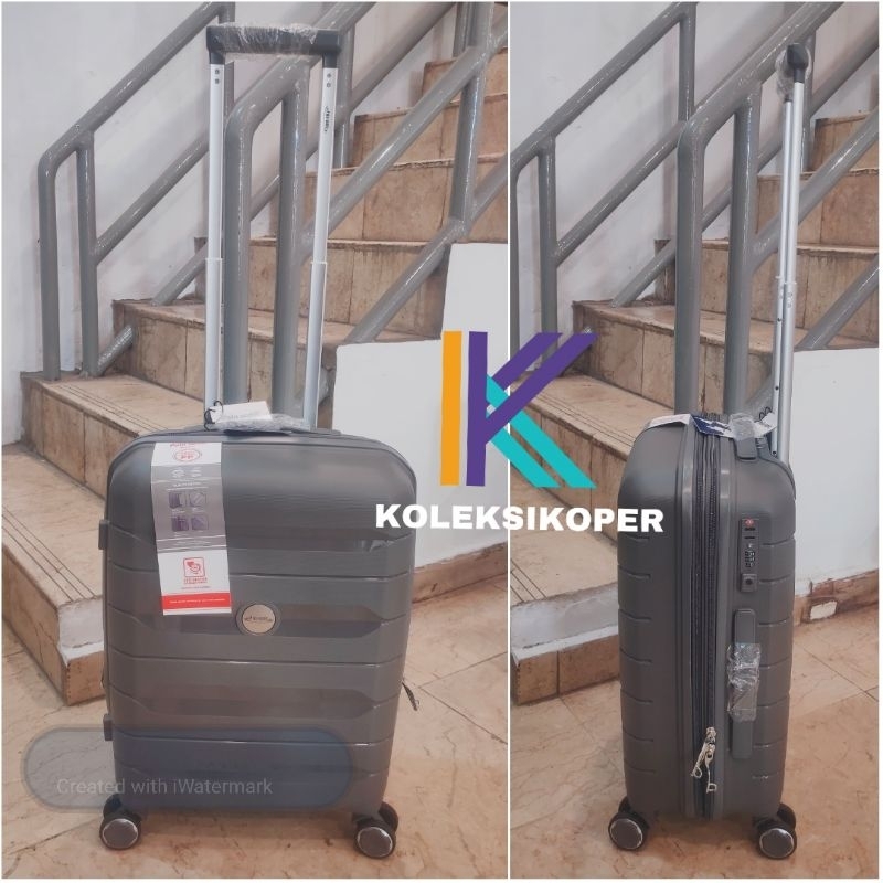 Koper Polo Sonic Polypropylene Expandable TSA Lock ukuran Kabin 20 inci