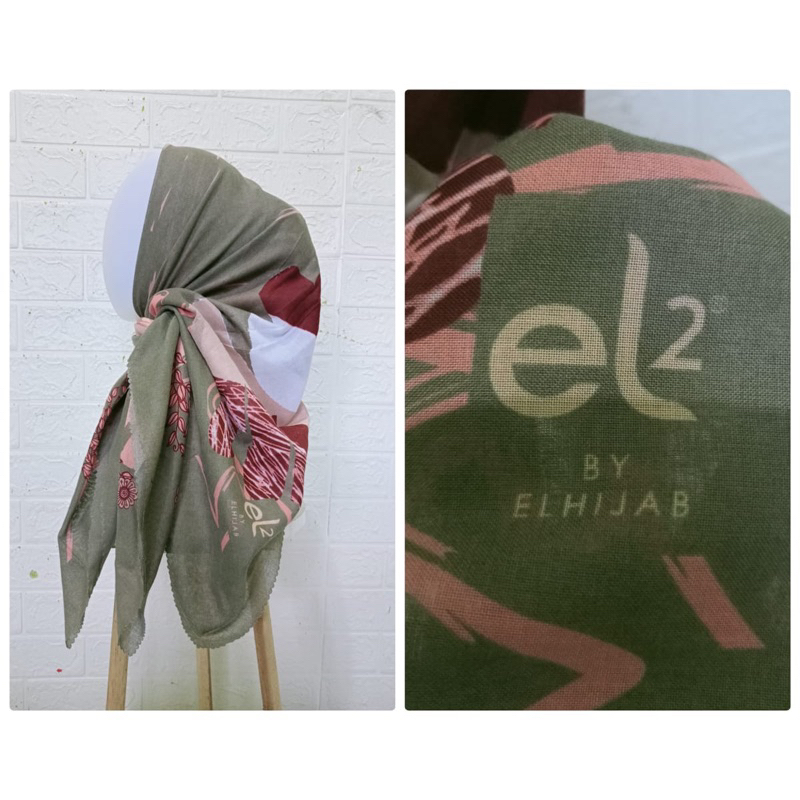 Hijab Voal Motif Elzata, Dauky, Zm