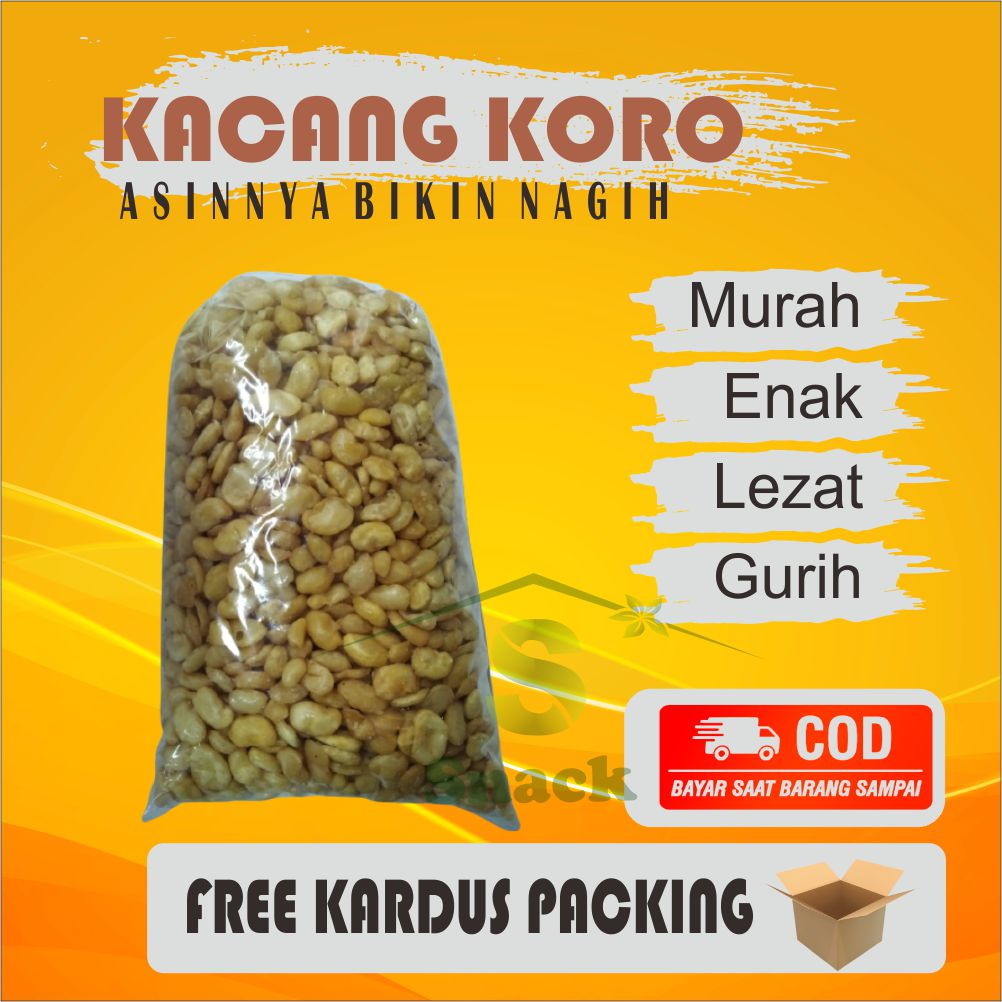 

1 KG KACANG KORO KUPAS original asin gurih CAMILAN GROSIR MURAH