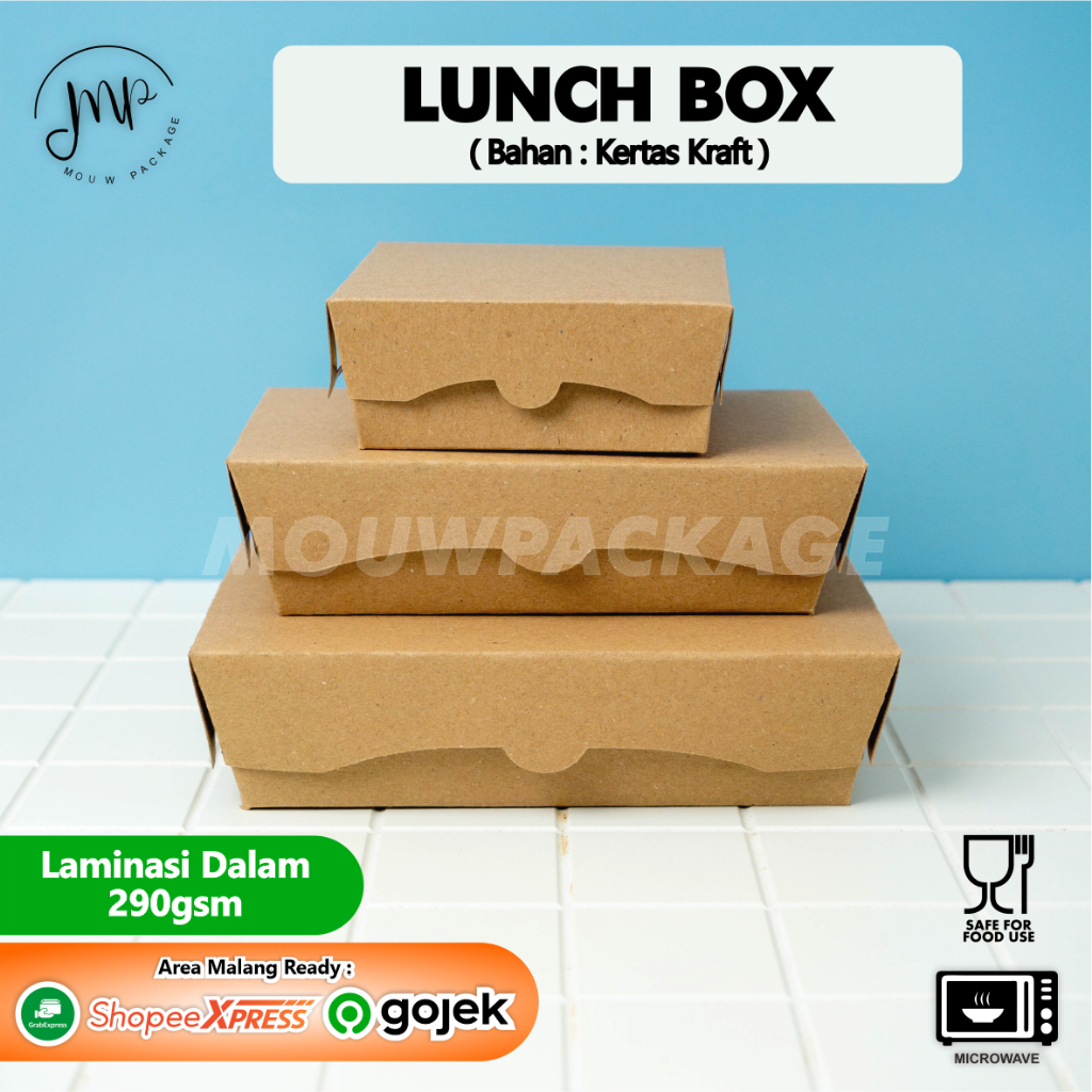 

LUNCHBOX KRAFT/PAPER BOX KRAFT COKLAT/PAPER LUNCHBOX KRAFT