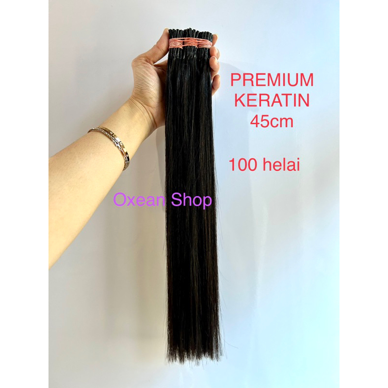 Hair Extension Rambut Sambung 100% Rambut Asli 45cm