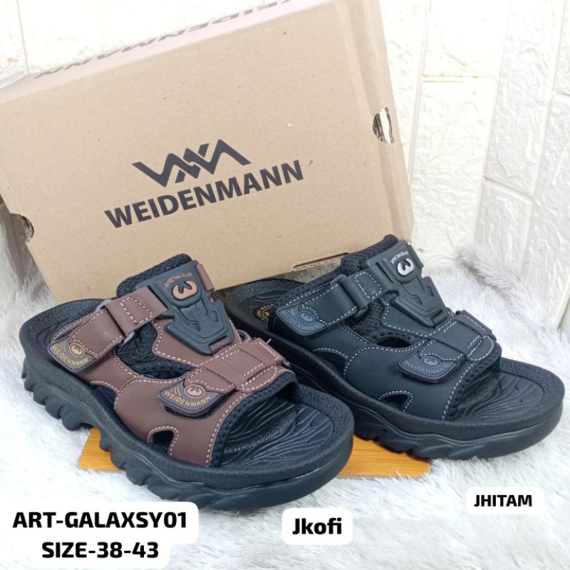 Sandal kulit pria laki laki WEIDENMANN galaxy