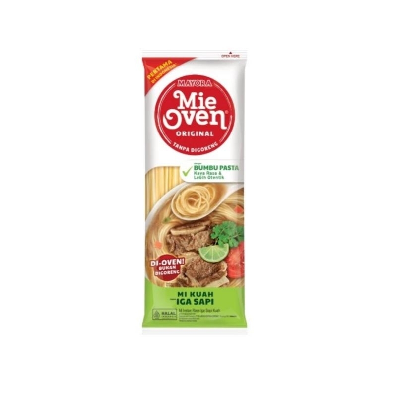 

Mie Oven Mi Instan kuah Iga sapi 1 Karton 24pcs promo