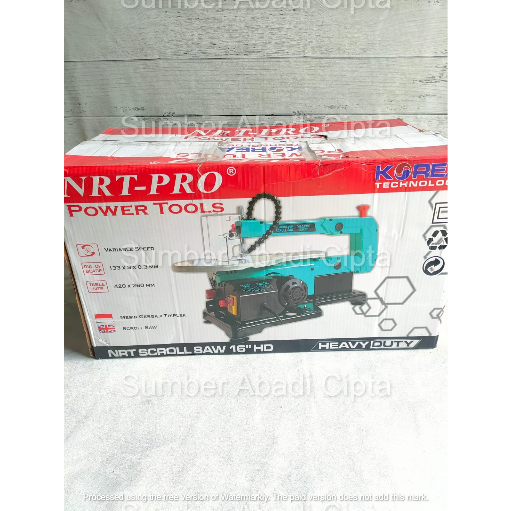 Scroll Saw NRT PRO 16 HD  Mesin Gergaji Triplek