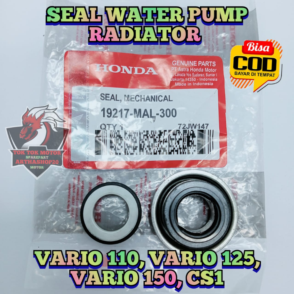 Seal Waterpump Radiator MAL Motor HOnda Vario 110 TEchno karbu , Vario 110 Fi Injeksi ,Vario 125 tek