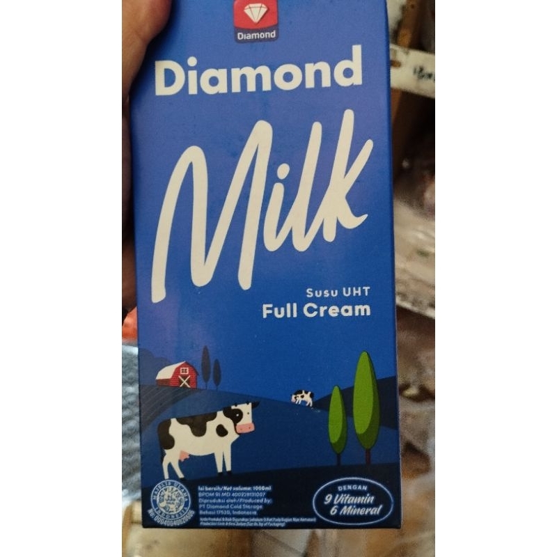

susu uht full cream diamond 1litet