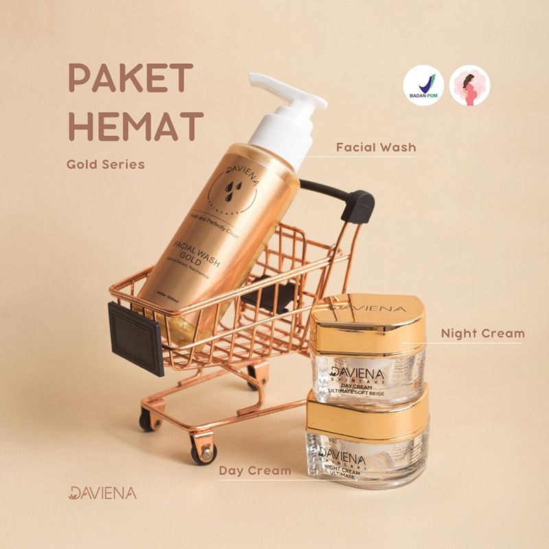 BIG SALE Termurah PAKET HEMAT GOLD DAVIENA SKINCARE HEMAT GOLD | DAVIENA SKINCARE DAVINA