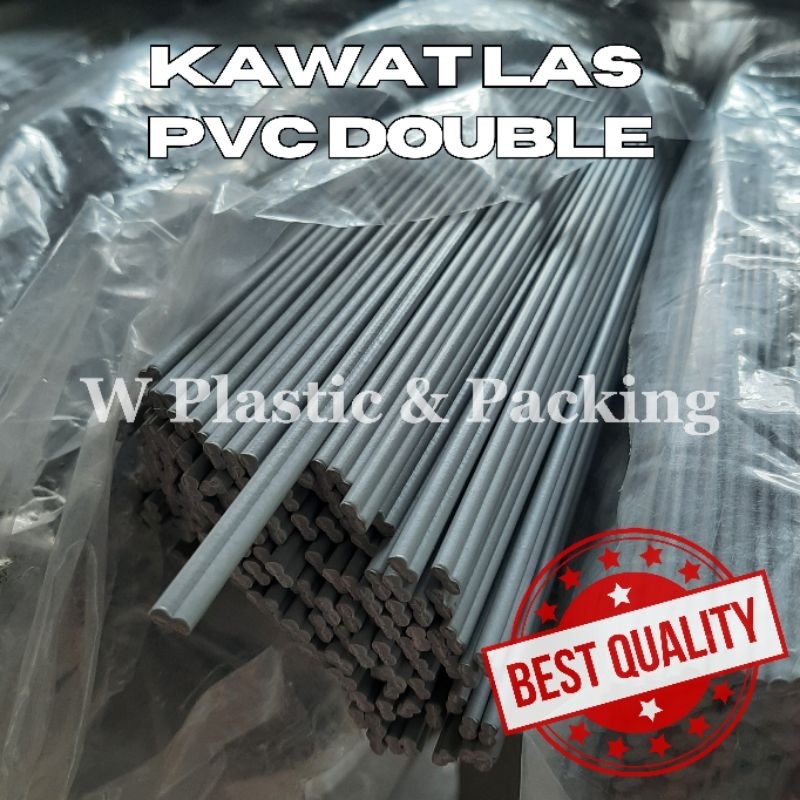 Kawat las PVC double abu - abu / Welding rod double