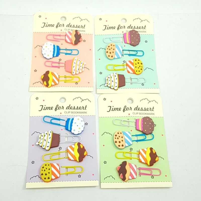 

Paper Clip/Penjepit Kertas Gambar kue Lucu 1Set(4pcs) EX-16944