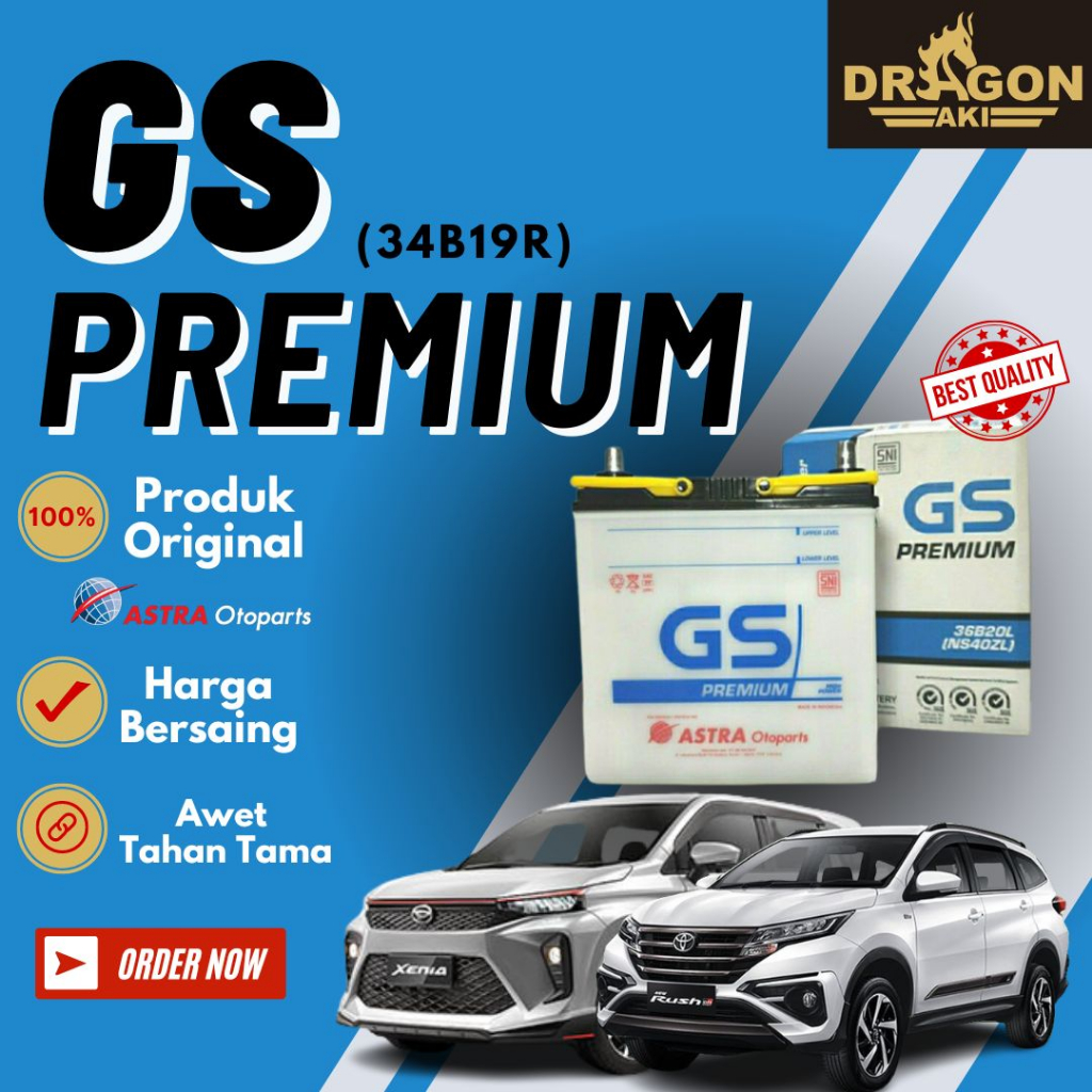 Aki mobil Gs premium 34b19r