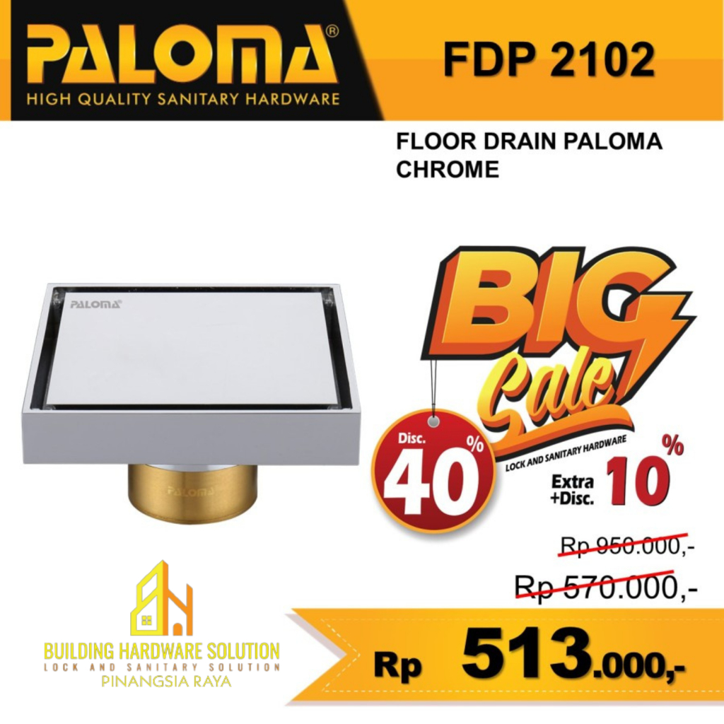 SARINGAN GOT PALOMA ANTI BAU PALOMA FDP2102 CHROME