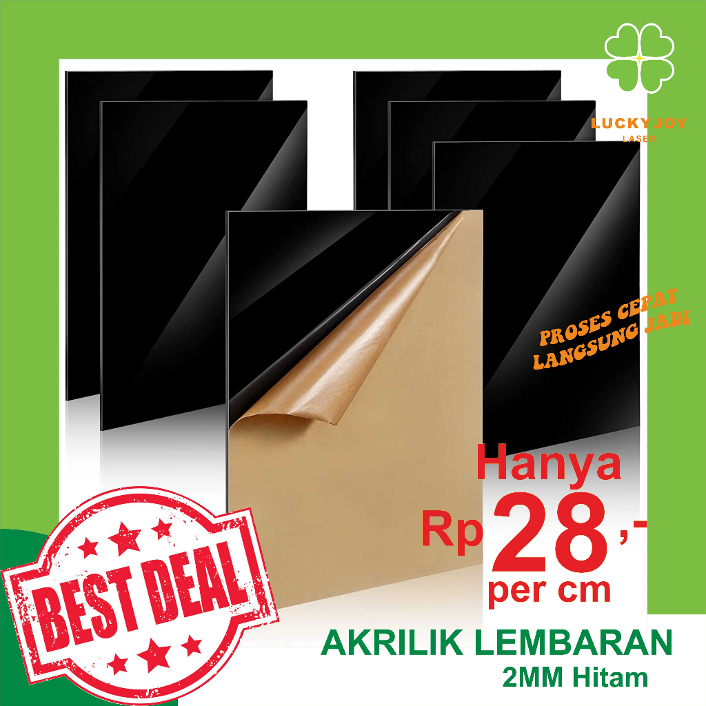 Acrylic Hitam Solid 2mm Custom | jual Akrilik item potongan kustom | Tatakan alas akrilik |akrelik l