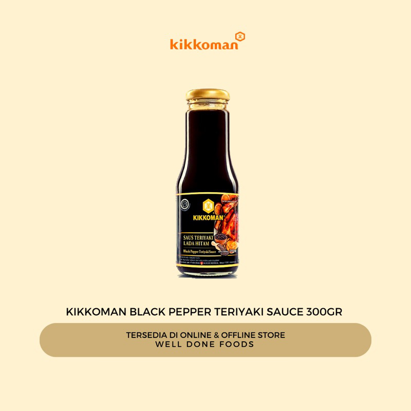 

Kikkoman Black Pepper Teriyaki Sauce 300gr