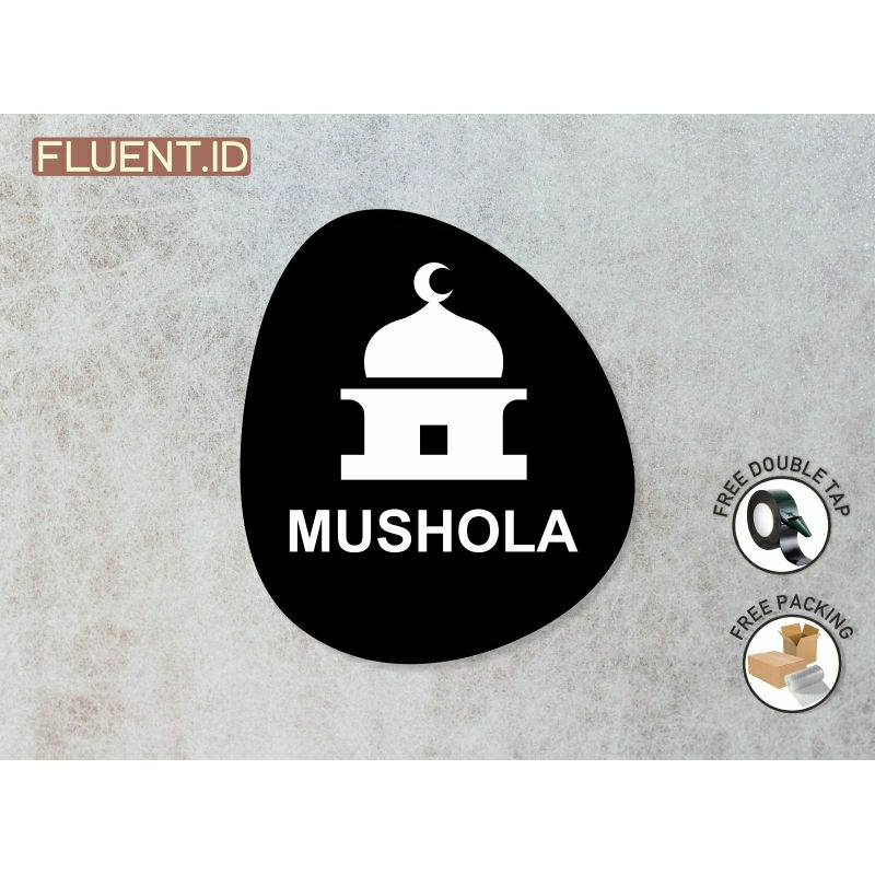 Sign board akrilik Mushola | Tulisan Mushola Akrilik | Papan akrilik murah