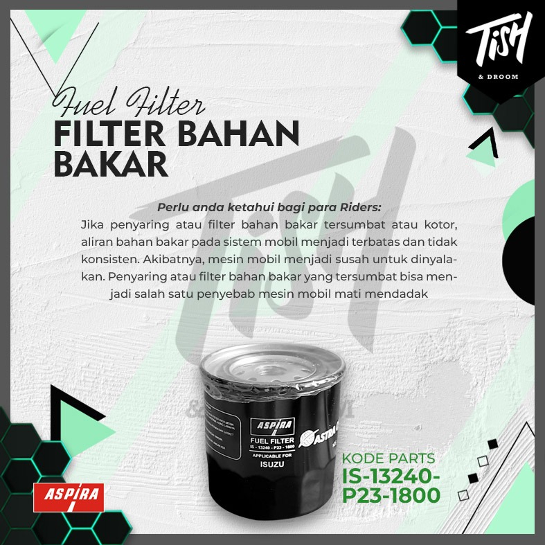 Aspira IS-13240-P23 Filter solar Panther TBR52 TBR54 Oil Filter